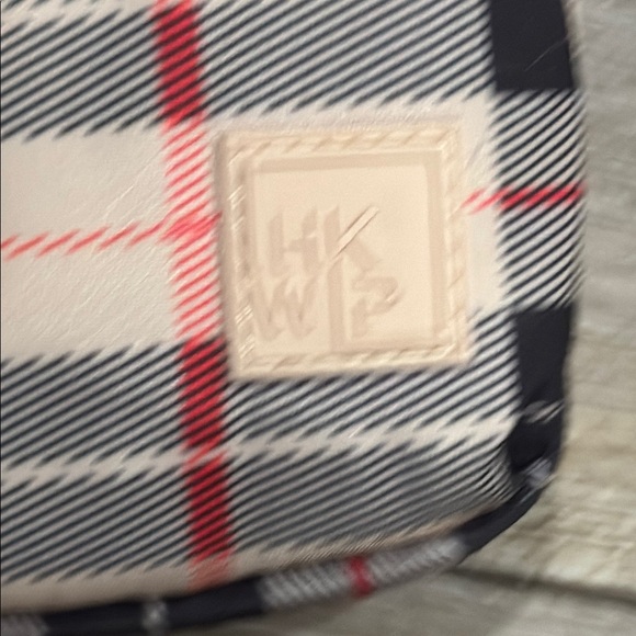 NWT IHKWIP The Everyday Crossbody Compact Pink Plaid Bag with Strap - Picture 13 of 13